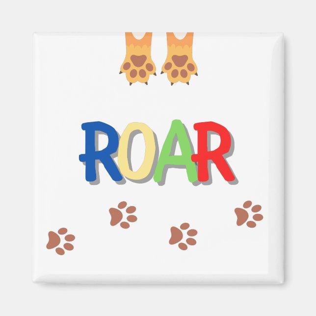 Roar Square Magnet (Framsidan)
