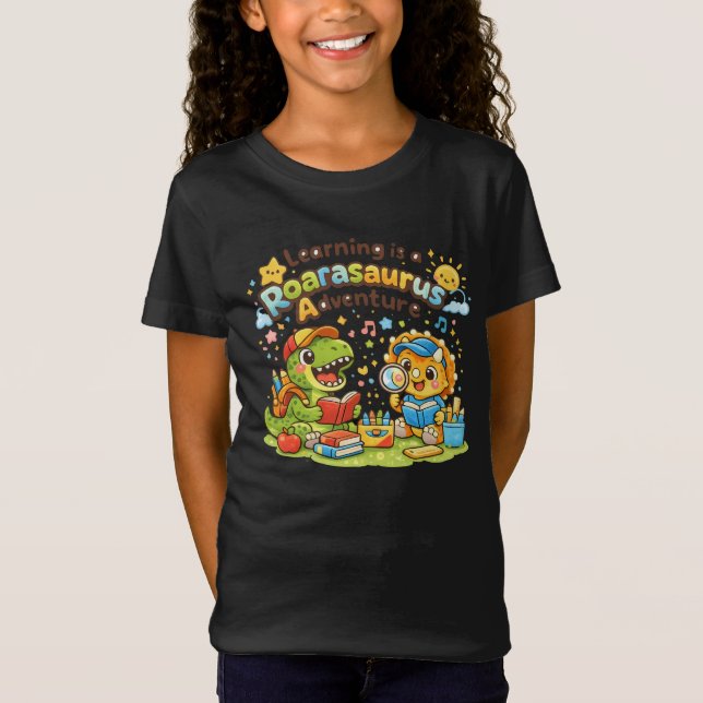 Roarasaurus Läräventyr T Shirt (Framsida)
