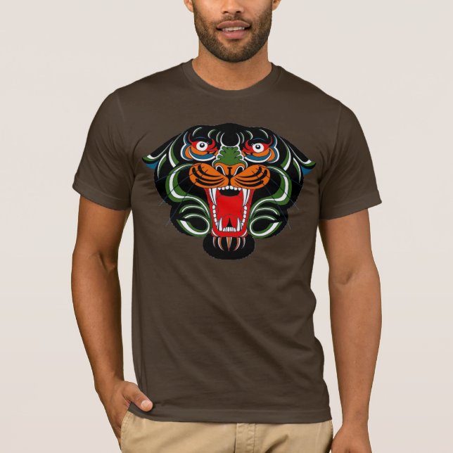 Roarin tigerskjorta tee shirt (Framsida)