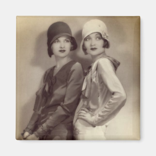 Roaring 20's Besties Flapper Magnet (Framsidan)