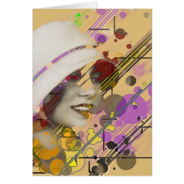 ROARING 20'S HÄLSNINGSKORT (Framsidan)