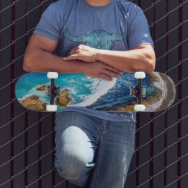 Roaring Bay vid Nugget Point Mini Skateboard Bräda 18,5 Cm