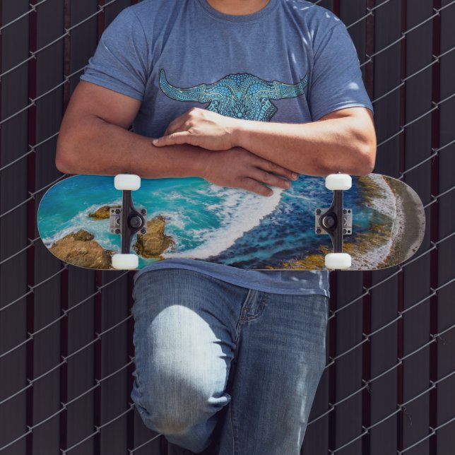 Roaring Bay vid Nugget Point Mini Skateboard Bräda 18,5 Cm (Utomhus 3)