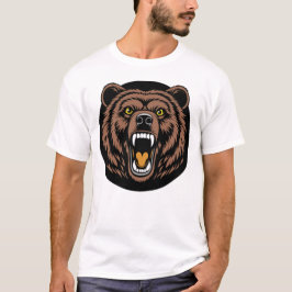 Roaring Bear Power Emblem T Shirt