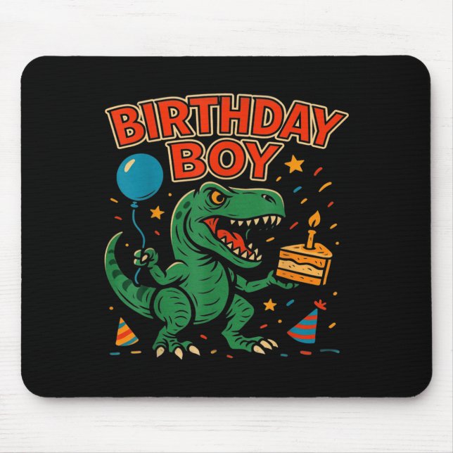 Roaring Birthday Boy Dinosaur Celebration Design _ Musmatta (Framsidan)