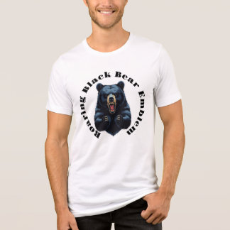 Roaring Black Bear Emblem T Shirt