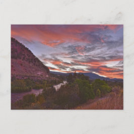 Roaring Fork River Sunrise, Colorado Vykort