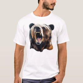 Roaring Grizzly Wildlife Animal Nature Classic T Shirt