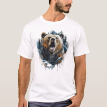 Roaring Grizzly Wildlife Animal Nature Classic