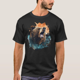 Roaring Grizzly Wildlife Animal Nature Classic T Shirt