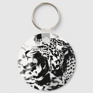 Roaring Jaguar Nyckelring