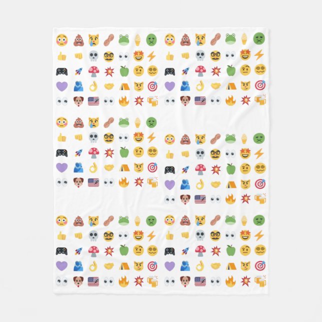 Roaring Kitty 35 Emoji Tidslinje GME MOASS DFV mem Fleecefilt (Framsidan)