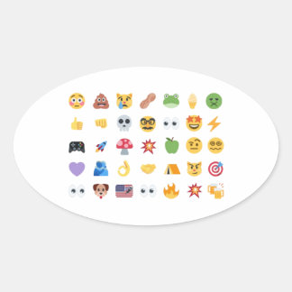 Roaring Kitty 35 Emoji Tidslinje GME MOASS DFV mem Ovalt Klistermärke