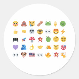 Roaring Kitty 35 Emoji Tidslinje GME MOASS DFV mem Runt Klistermärke