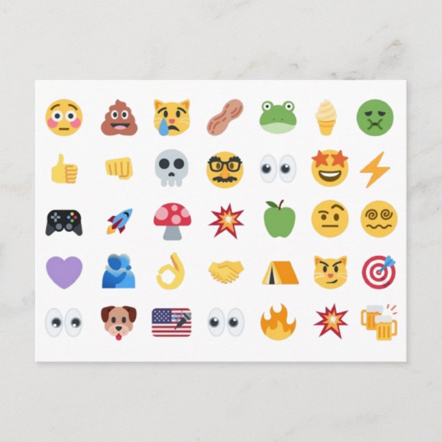 Roaring Kitty 35 Emoji Timeline GME MOASS DFV meme Helg Vykort (Framsida)