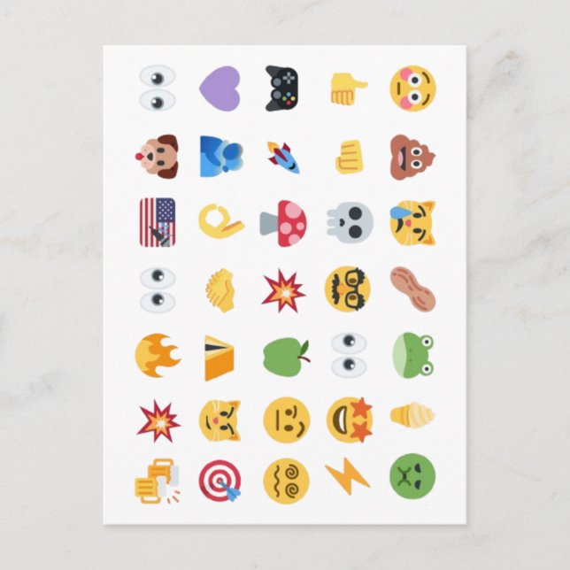 Roaring Kitty 35 Emoji Timeline GME MOASS DFV Meme Vykort (Framsida)