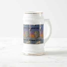 Roaring Lion Papercut Beer Mug Sejdel