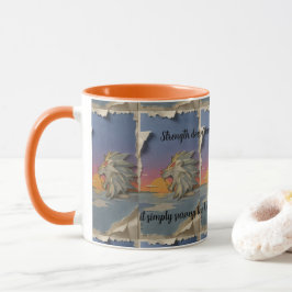 Roaring Lion Sunrise Papercut Mug Mugg