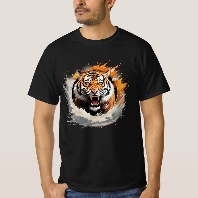 Roaring Majesty Tiger T-shirt (Framsida)