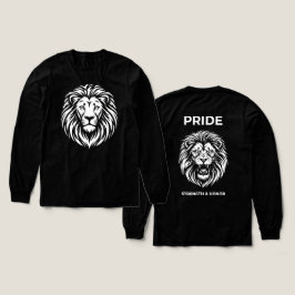 Roaring Pride: Strength & Honor Lion T Shirt