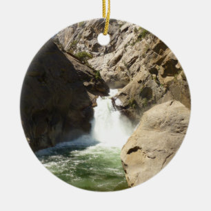 Roaring River Falls i Kings Canyon National Park Julgransprydnad Keramik