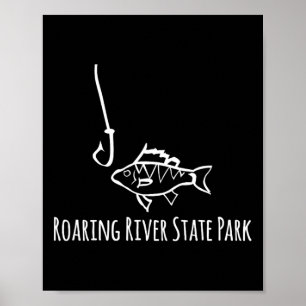 Roaring River State Park Roligt Fiske Fisk Fisk H Poster