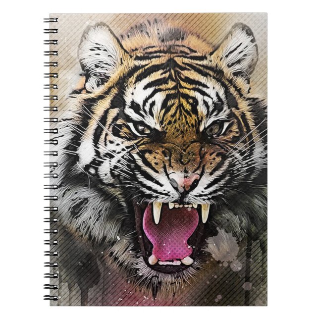 Roaring Tiger Anteckningsbok (Framsidan)