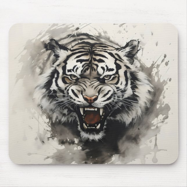 Roaring Tiger Bläck Musmatta (Framsidan)