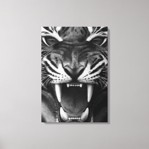 Roaring Tiger Canvastryck