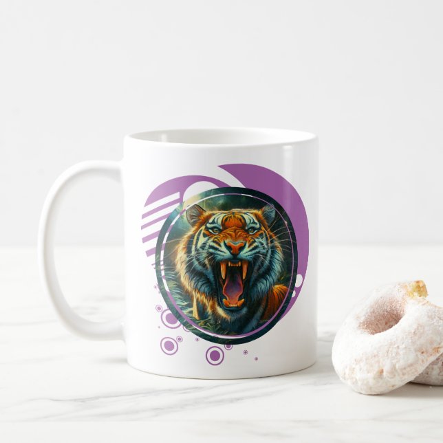 Roaring Tiger Kaffemugg (Med munk)