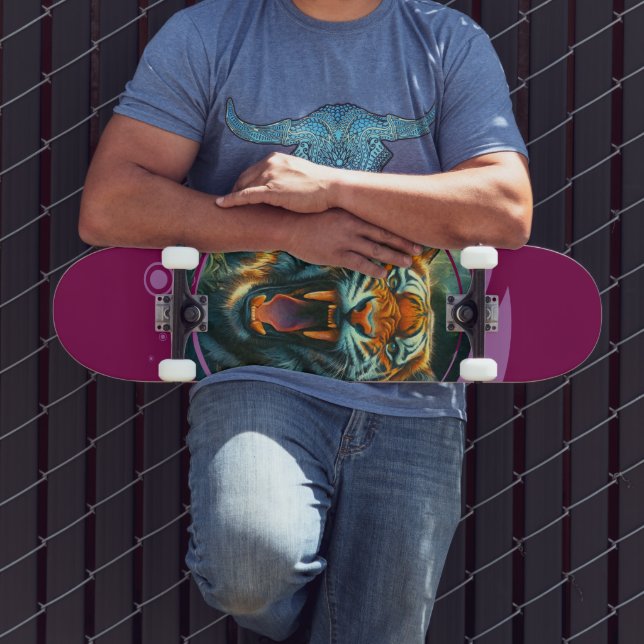 Roaring Tiger Mini Skateboard Bräda 18,5 Cm (Utomhus 3)