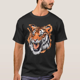 Roaring Tiger Porträtt T Shirt