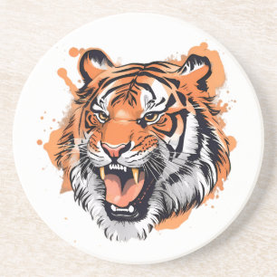 "Roaring Tiger Porträtt." Underlägg