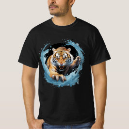 Roaring Tiger T-shirt in blue vatten