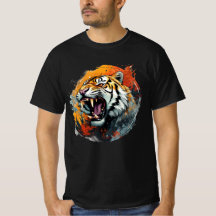 Roaring Tiger T-shirt - Intense färg