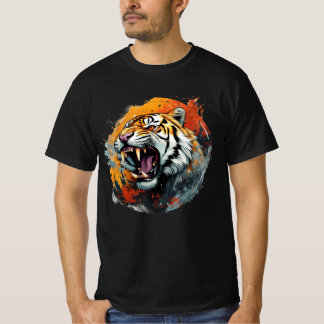 Roaring Tiger T-shirt - Intense färg