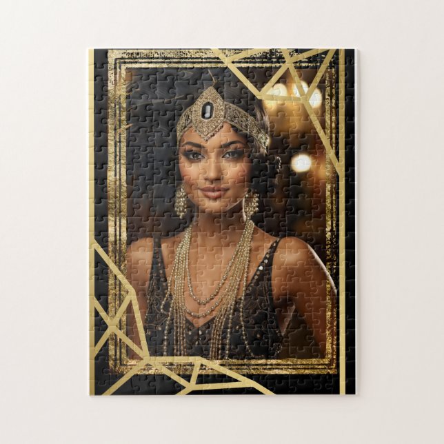 Roaring Twenties Flapper Jigszle Puzzle Pussel (Vertikal)