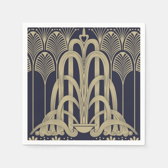 Roaring Twenties Fontän Pappersservett (Framsidan)