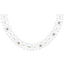 Roaring Zoo Birthday Bunting Flaggor