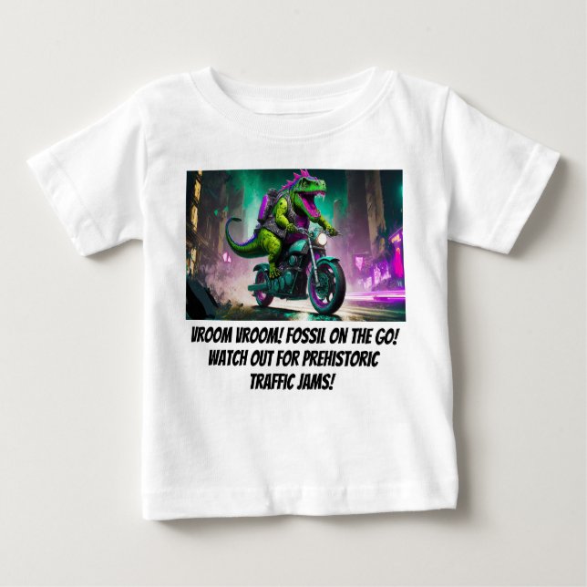 Roarin'Road Resa T-Rex Kids'Tee T Shirt (Framsida)