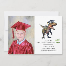 Roarklass för 2024 Kids Dinosaur Studenten Photo Kort