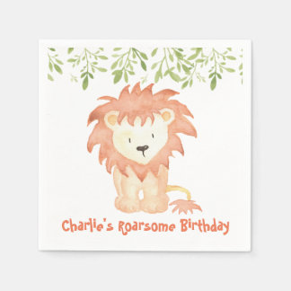 Roarsome Birthday Napkins Pappersservett
