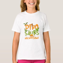 Roarsome Dino Äventyr" - Kids Dinosaur T Shirt