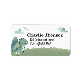 Roarsome Dino Birthday – Adressetikett