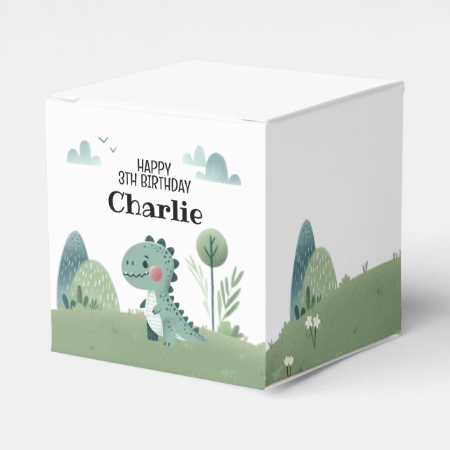 Roarsome Dino Birthday  Presentaskar (Framsidan Sidan)