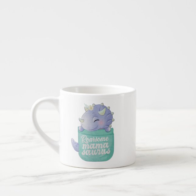 Roarsome Mamasaurus Espressomugg (Vänster)