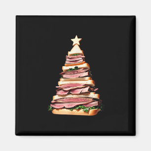 Roast Beef Sandwich Julgran Magnet
