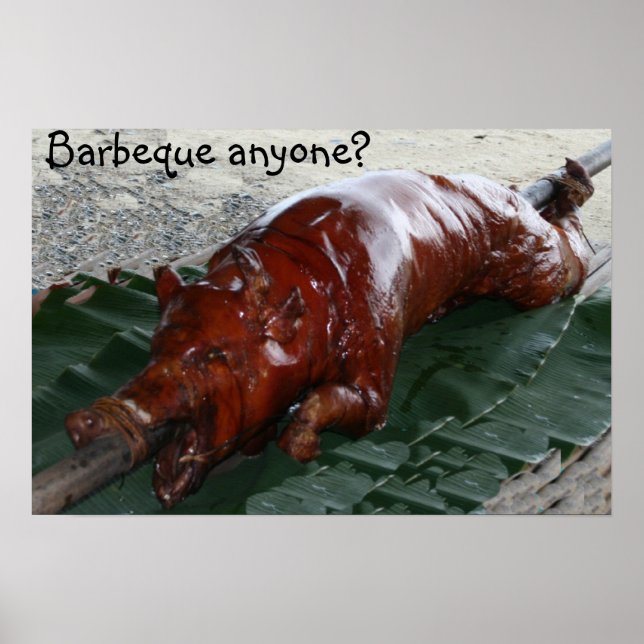 Roast gris, Barbeque någon? Poster (Framsidan)