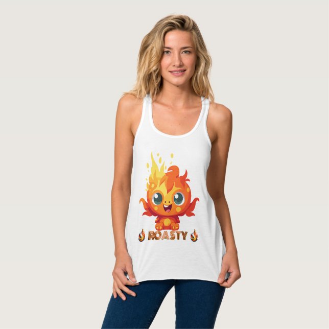 ROASTY LINNE MED RACERBACK  (Hel framsida)