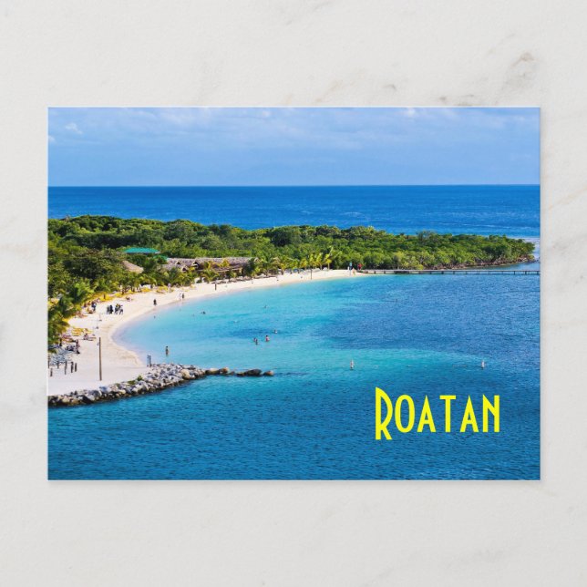 Roatan Beach-vykort Vykort (Framsida)